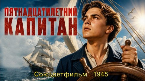 Приключенческий фильм "Пятнадцатилетний капитан" (Союздетфильм, 1945)