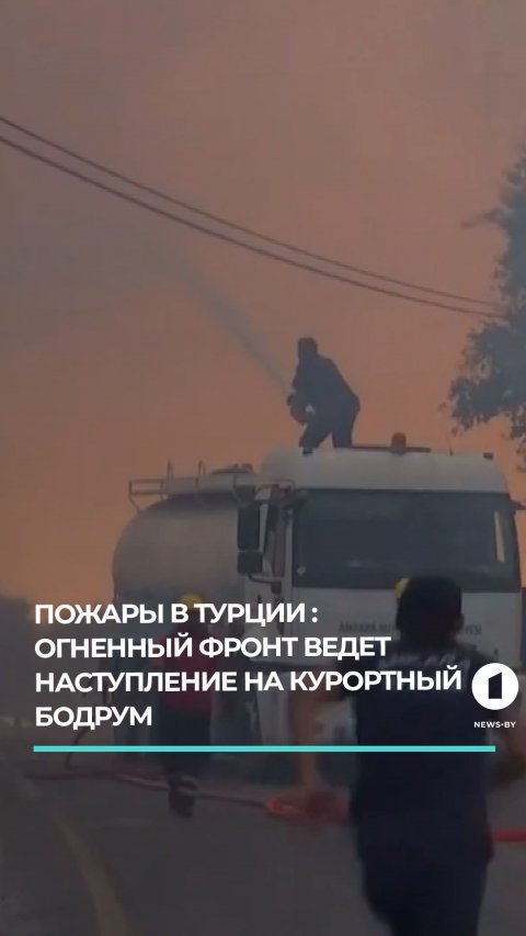 Лесные пожары в Турции: огненный фронт наступает на курортный Бодрум
