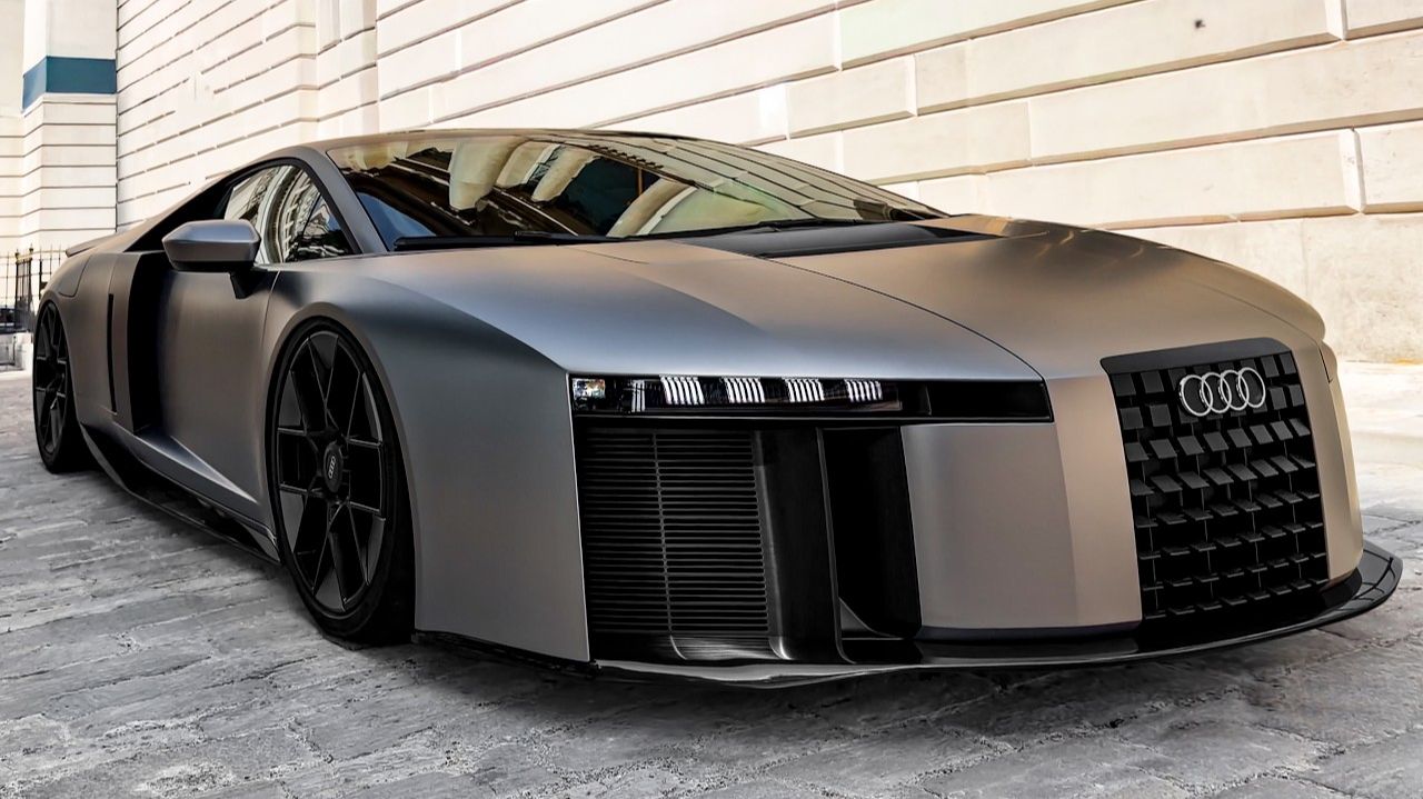 Audi Nuvolari V8 2027 — звук интерьер и экстерьер