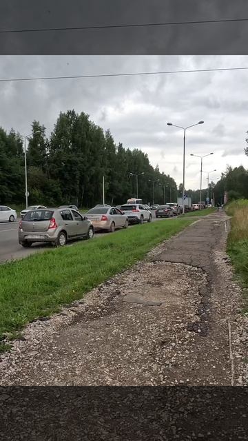 очередь за бензином