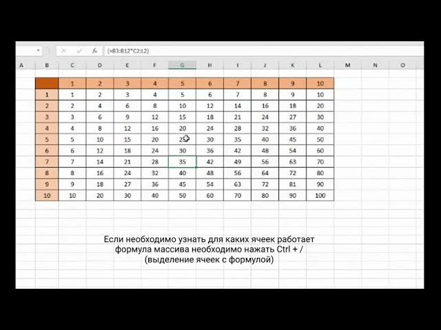 Как в Excel использовать формулы массива?