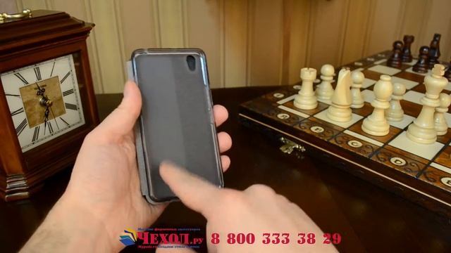 Чехол-книжка из кожи на жёсткой металлической основе для OnePlus X / One + X/ E1001 5.0
