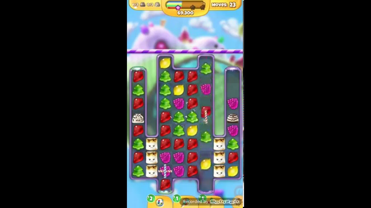 Yummy Gummy Level 125, как пройти 125 уровень?