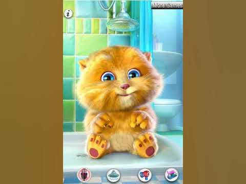 Игра Говорящий Кот Джинджер! Серия 4! Время сушиться!