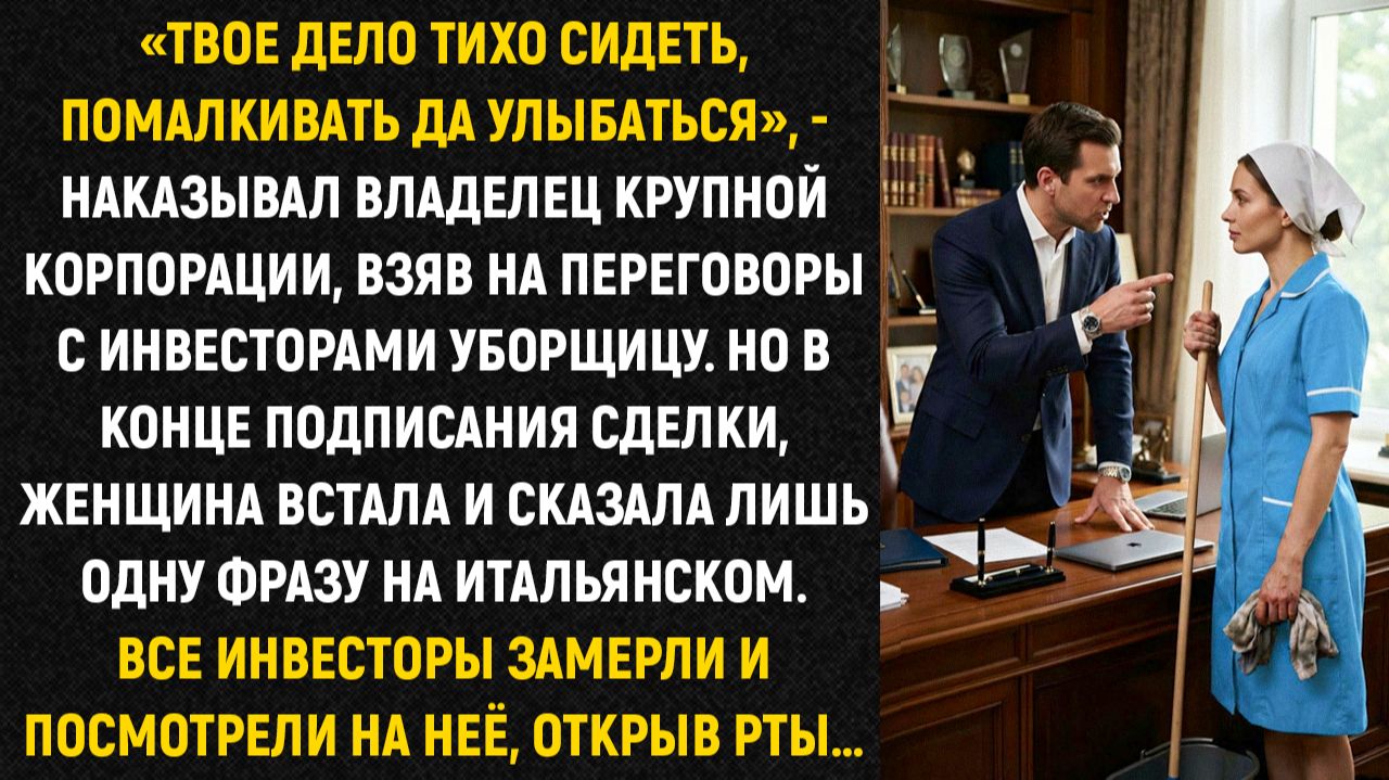 «Твое дело тихо сидеть, помалкивать да улыбаться», - наказывал владелец крупной корпорации...