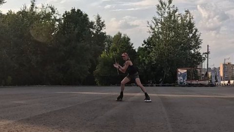 Импровизация с палками.
