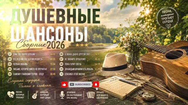 НЕ ПРОСТО ПЕСНИ… ЦЕЛАЯ ИСТОРИЯ ОДНОЙ ЖИЗНИ | ДУШЕВНЫЙ ШАНСОН 🎸♥️✍️