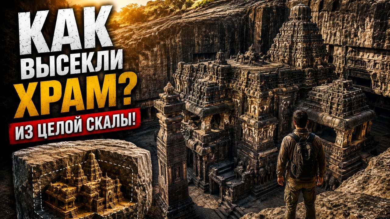 **🏛️ Самый Невероятный Храм Земли: Его Не Построили, А Вырезали Из Скалы**