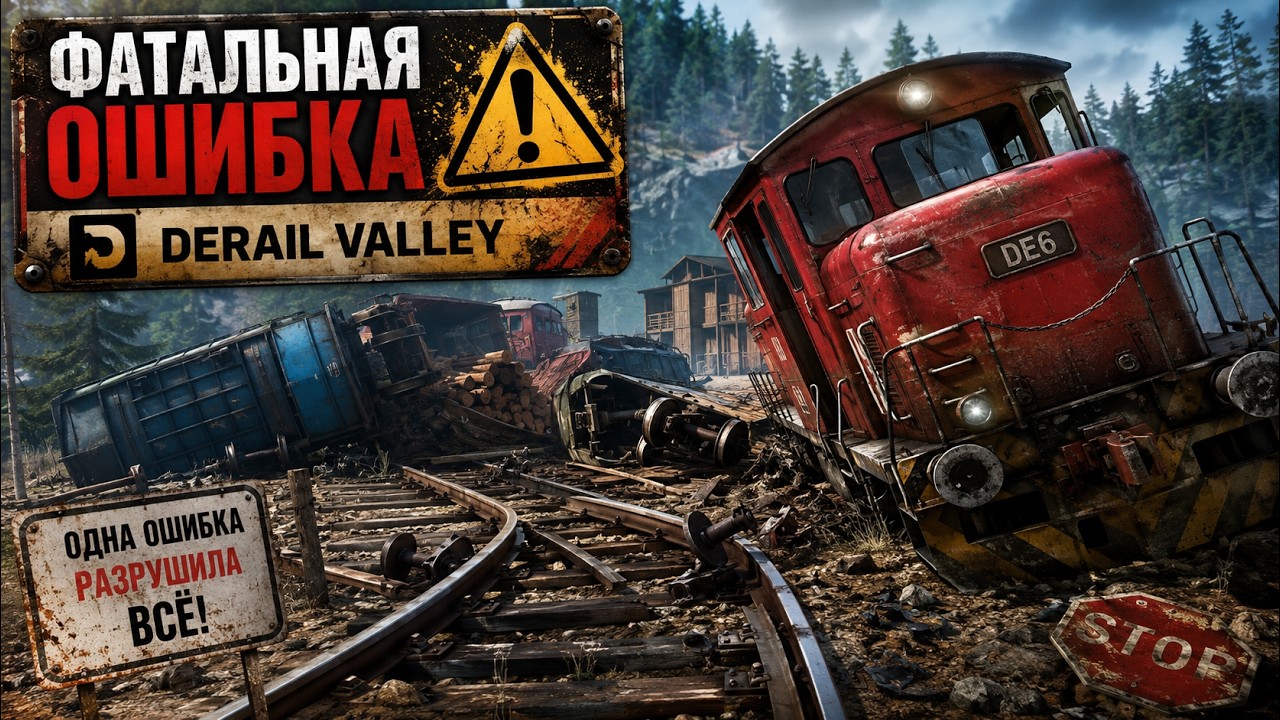 11. ОДНА ОШИБКА УНИЧТОЖИЛА ВЕСЬ ПОЕЗД! | Derail Valley