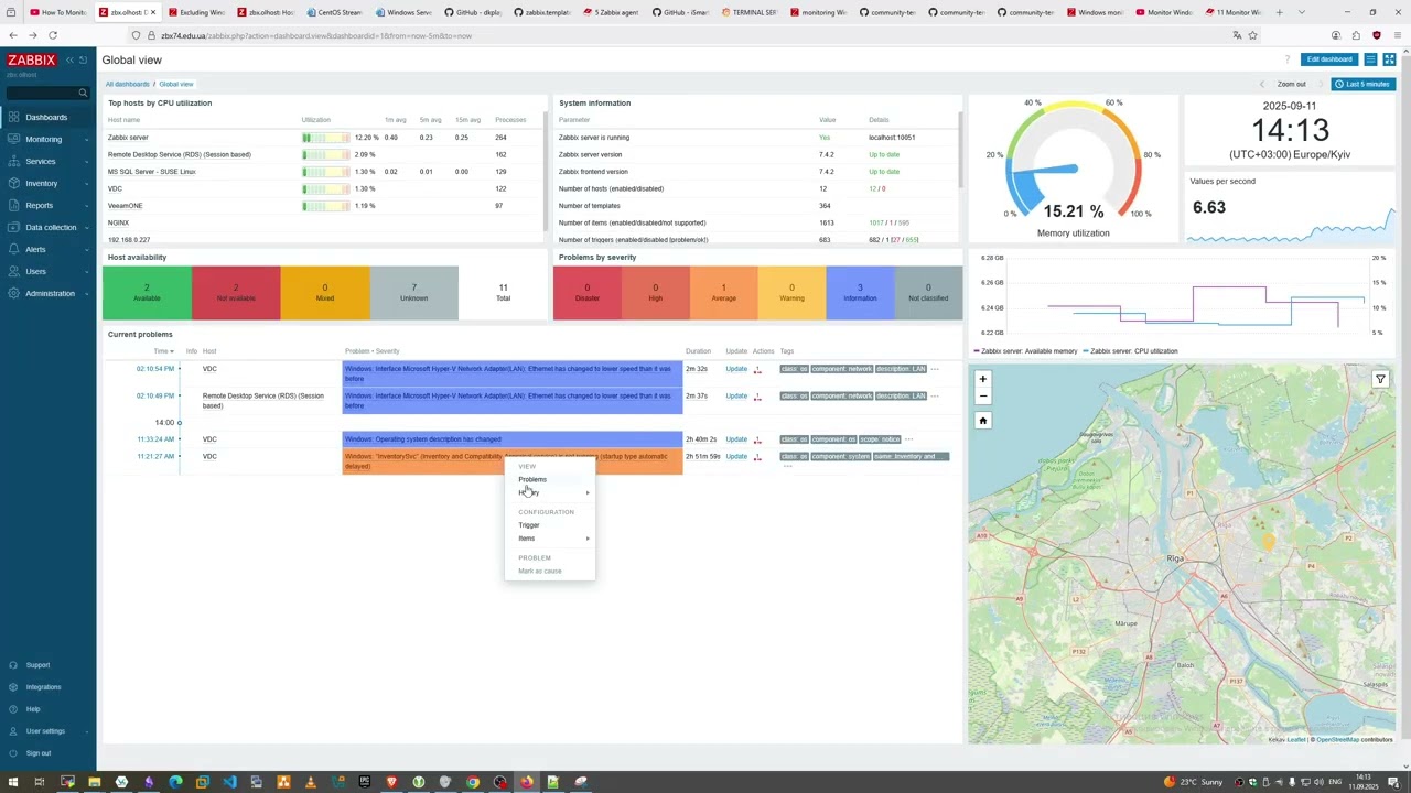 Как исключить Windows сервисы из Autodiscover в Zabbix 7.4