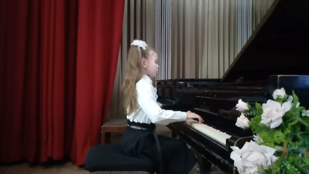 Настя Пономаренко, 7 лет - Анри Лемуан этюд 17, опус 37.