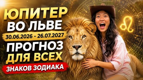 Юпитер во Льве: 30.07.2026-26.07.2027 | Для всех знаков | Западная астрология | Ведическая | Джйотиш