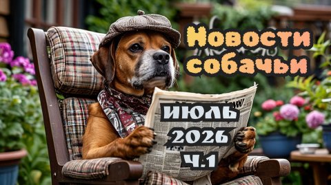 📰Новости собачьи. Июль 2026 часть 1.