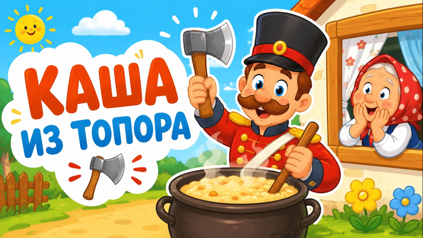 ПЕСЕНКА - Каша из топора (по мотивам сказки) песенка для детей