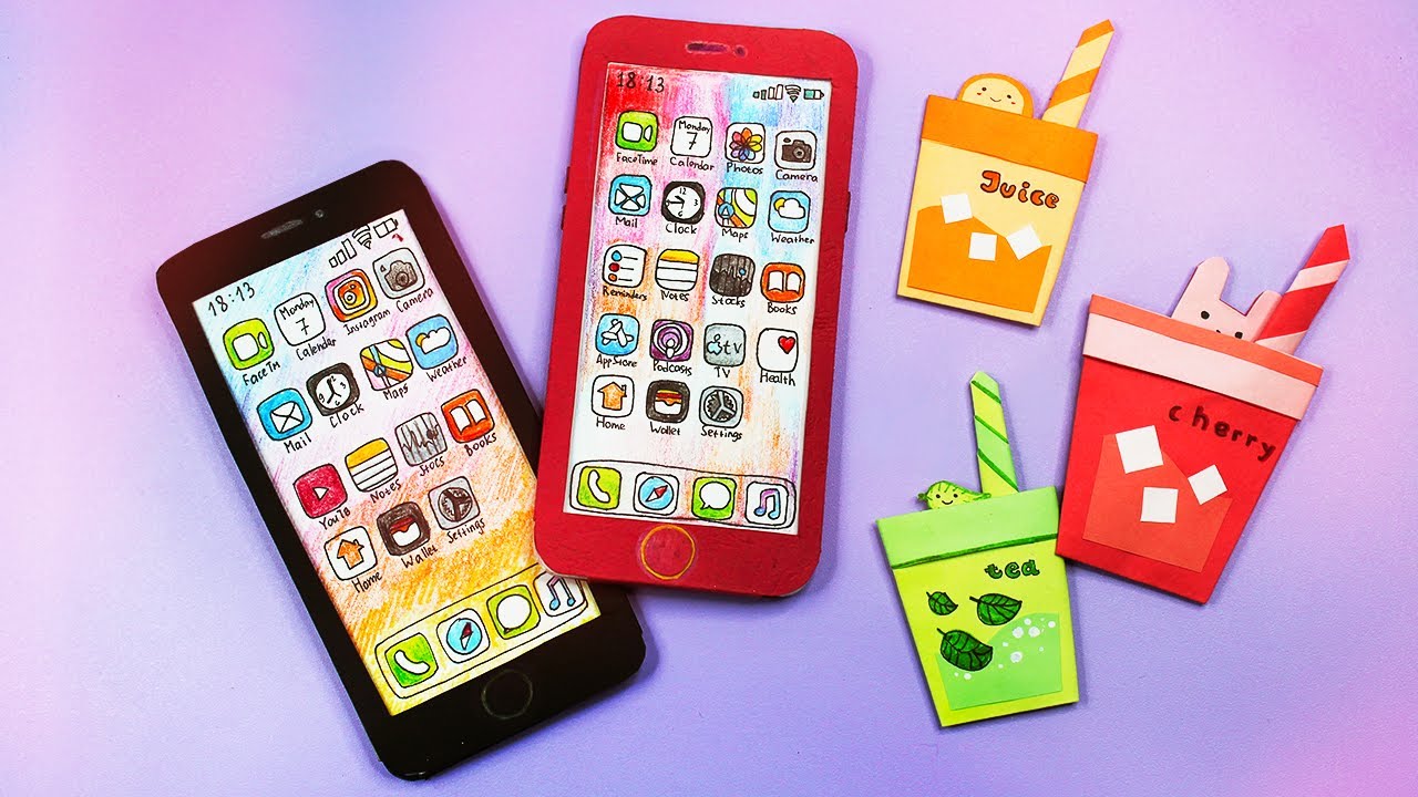 🎁Блокнот+ Органайзер IPhone для школы своими руками🎁Как сделать органайзер из бумаги🎁Back To School