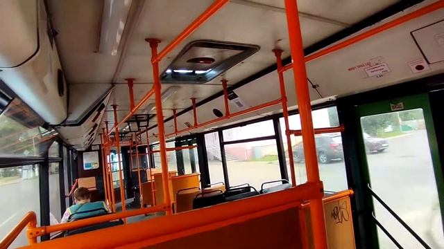 СЛУЦК|Поездка на автобусе МАЗ 104.021 гос 9996 АМ-5 По маршруту 4(14.08.2022)