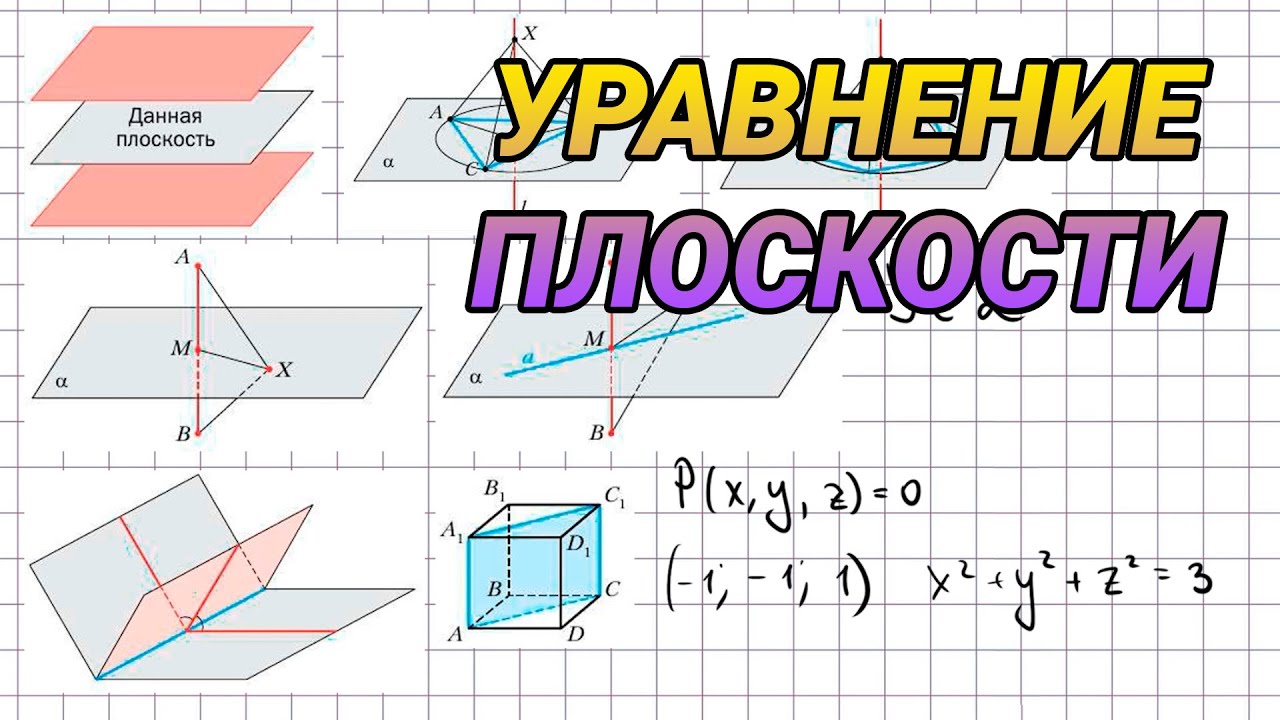 Геометрическое место точек пространства. Уравнение плоскости - геометрия 11 класс