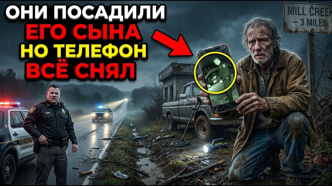 Старик нашёл телефон сына в канаве — и разрушил ложь шерифа о задержании