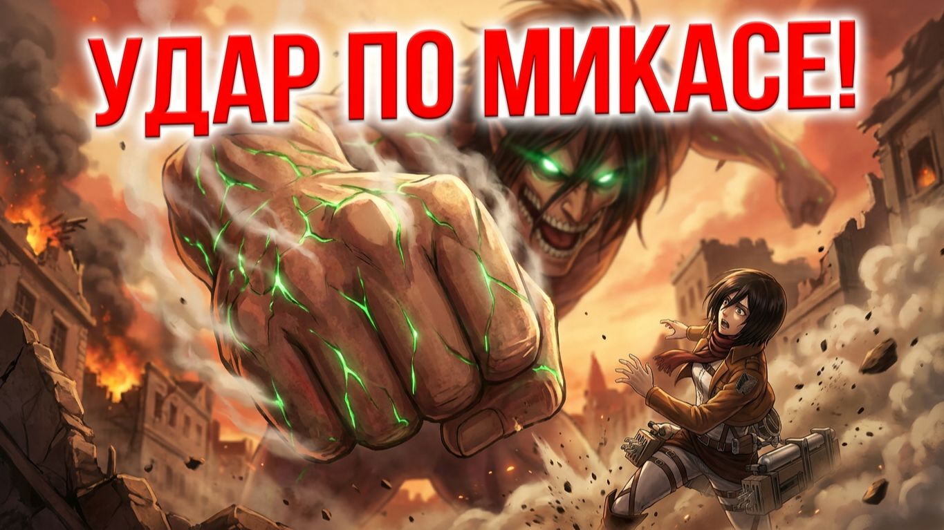 ЭРЕН СОШЕЛ С УМА?! НАПАДЕНИЕ НА МИКАСУ! | Атака Титанов 1 сезон 12 серия [KANSAI]