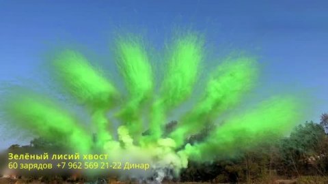 Зелёный лисий хвост 60 зарядов