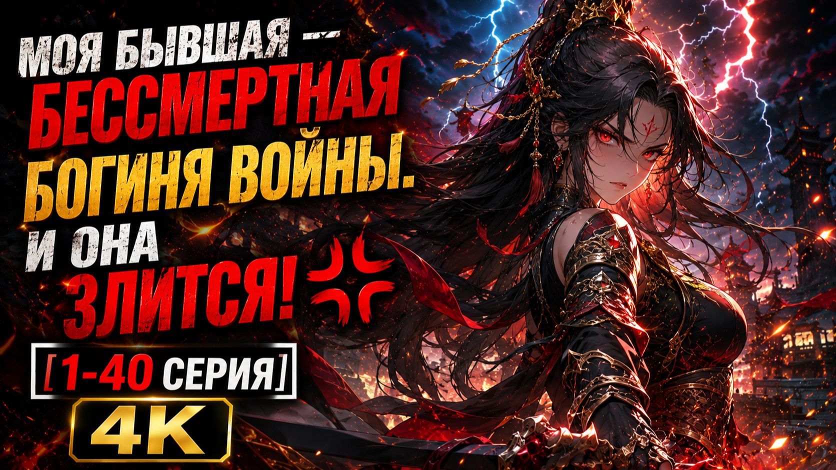 😱 Моя бывшая — бессмертная богиня войны. И она злится! 💢 [1-40 серия] 🎬 4К