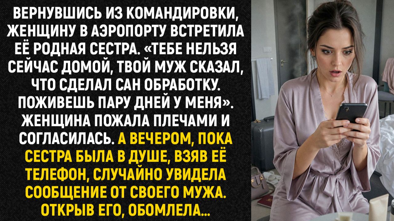 Вернувшись из командировки, женщину в аэропорту встретила её родная сестра...