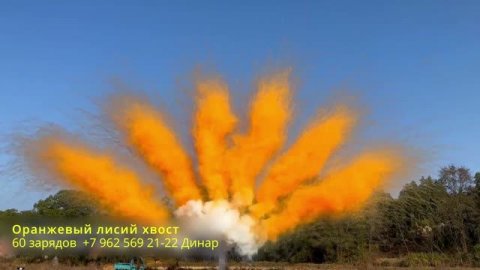 Оранжевый лисий хвост 60 зарядов