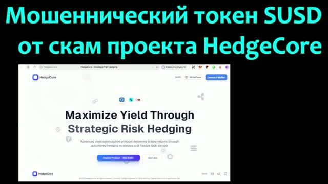 Мошеннический токен SUSD от скам проекта HedgeCore