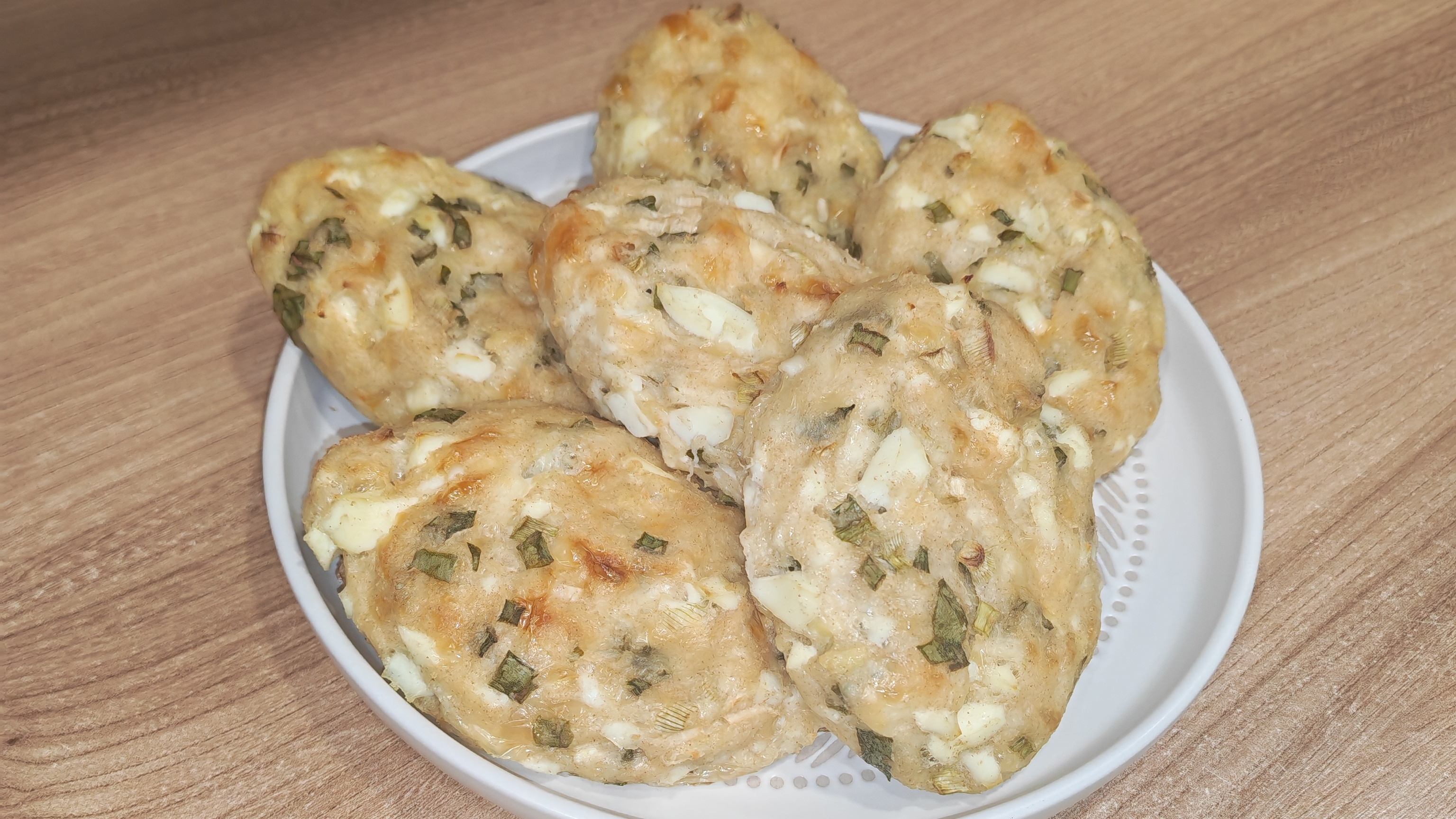 ПП пирожки с луком и яйцом