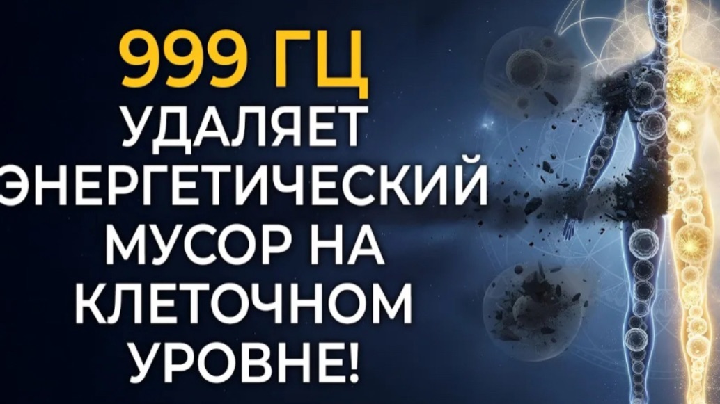 999 Гц Частота Удаляет Энергетический Мусор на Клеточном Уровне!
