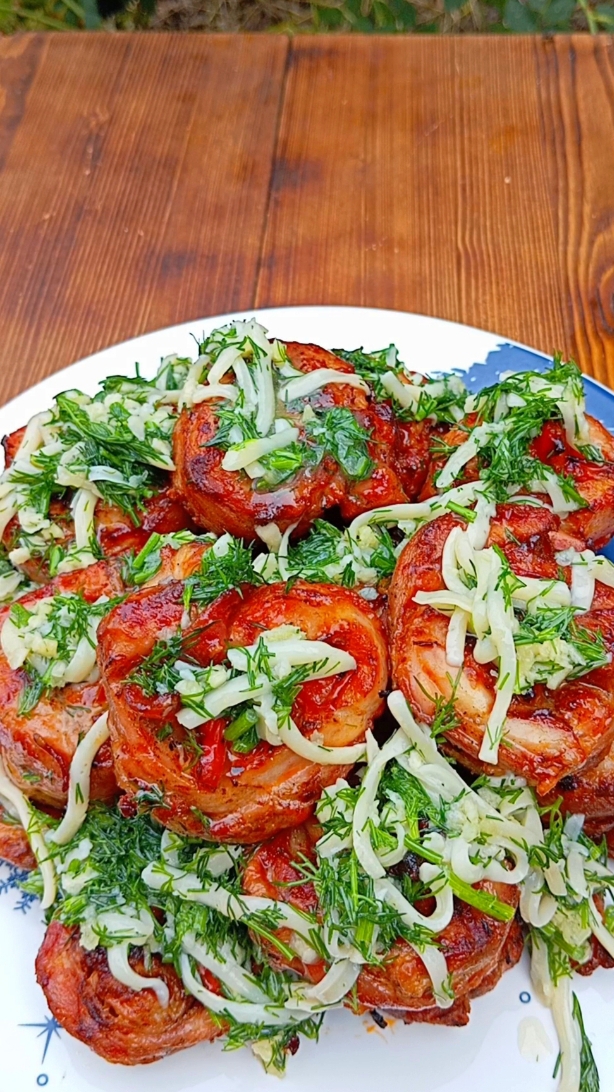 🍗🌶️🥓Куриные «Голени» в беконе. Идеальная закуска на углях за 20 минут.