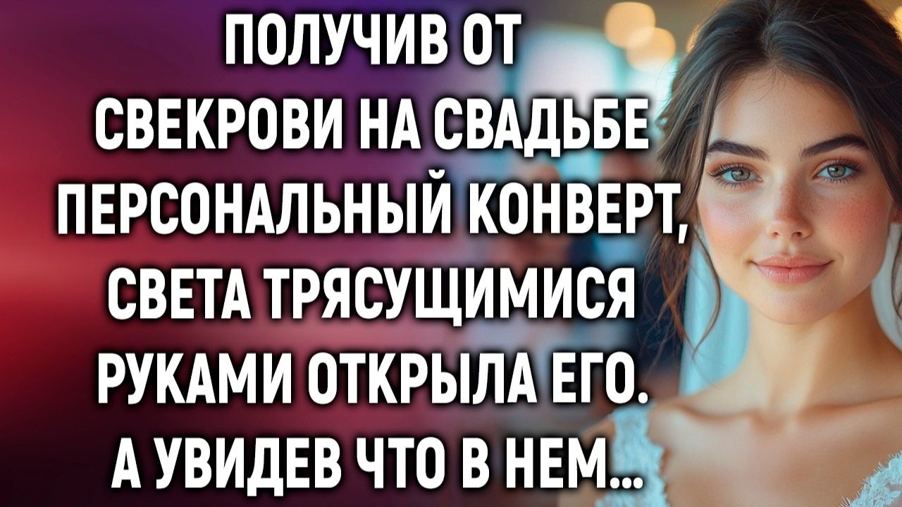 Жизненные ИсторииПолучив от свекрови на свадьбеИстории из жизниРеальные историиАудиорассказы