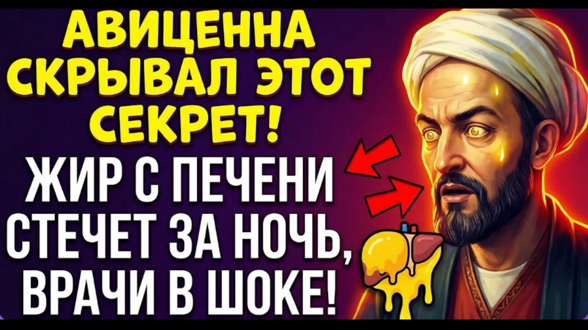 ЖИР С ПЕЧЕНИ СТЕЧЕТ ЗА НОЧЬ! Авиценна давал ЭТОТ простой продукт!