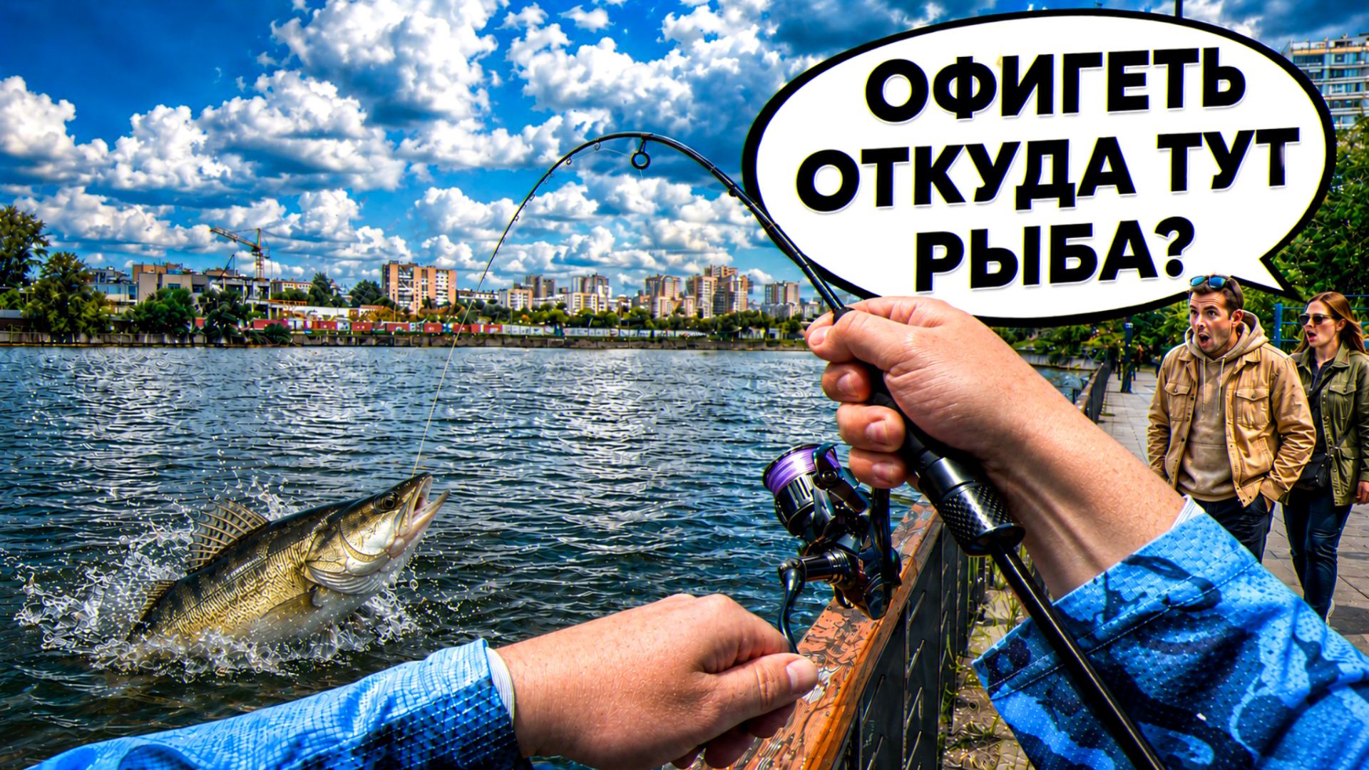 ПРОХОЖИЕ В ШОКЕ! ОНИ НЕ ЗНАЛИ ЧТО ТУТ ЕСТЬ РЫБА😳 НАШЕЛ НОВОЕ МЕСТО в ГОРОДЕ для РЫБАЛКИ на СПИННИНГ