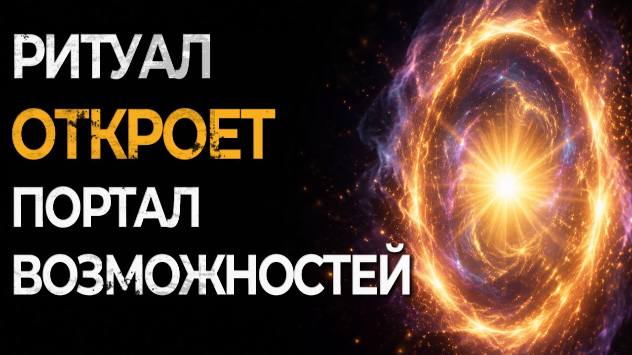 РИТУАЛ УБИРАЕТ БАРДАК И ХАОС. ОТКРЫВАЕТ ПОРТАЛ ВОЗМОЖНОСТЕЙ