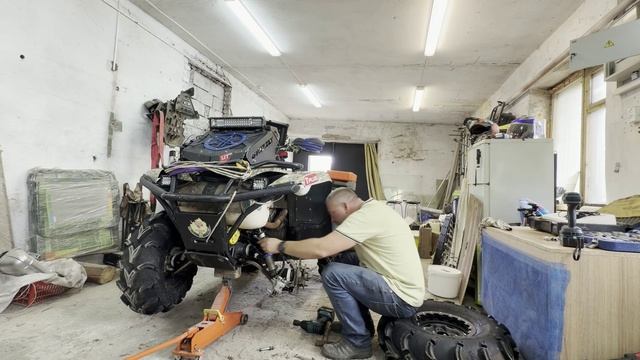 Замена переднего привода на Yamaha Grizzly