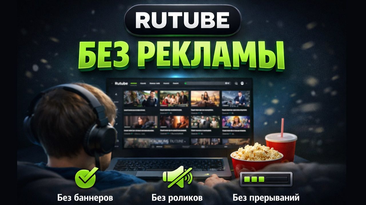 Как Отключить Рекламу на Rutube в 2026 и смотреть Рутуб Без Рекламы Бесплатно