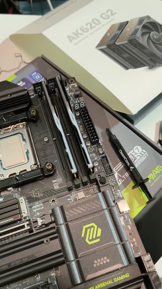 94°C провал или норма? Intel Core Ultra 7 270K PLUS охлаждаем кулером Deepcool AK620 G2.