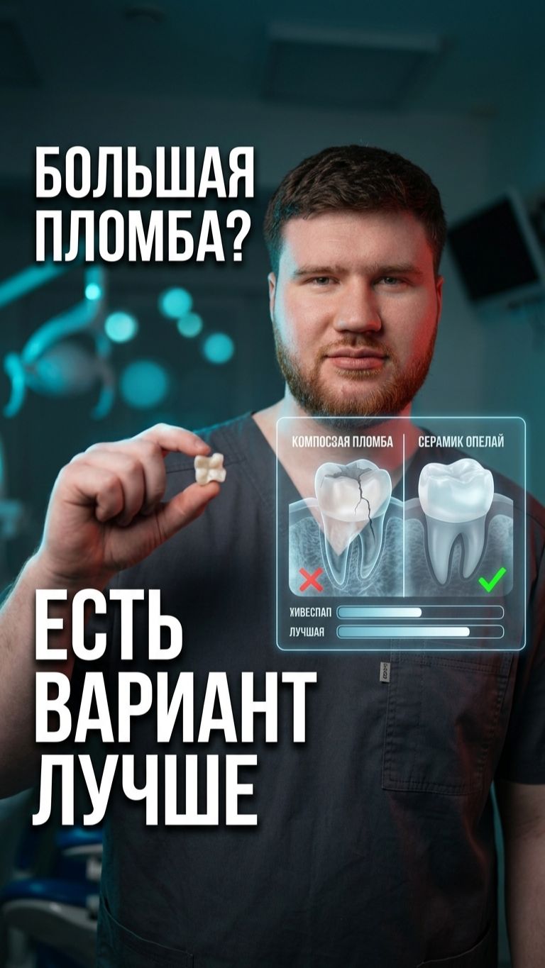 Большая пломба давит на зуб изнутри. Керамическая накладка vs коронка — что выбрать?