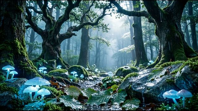 Звуки дождя и сверчков ночью ⭐  Звуки сверчков и ночной лес 🌲 Релакс для сна