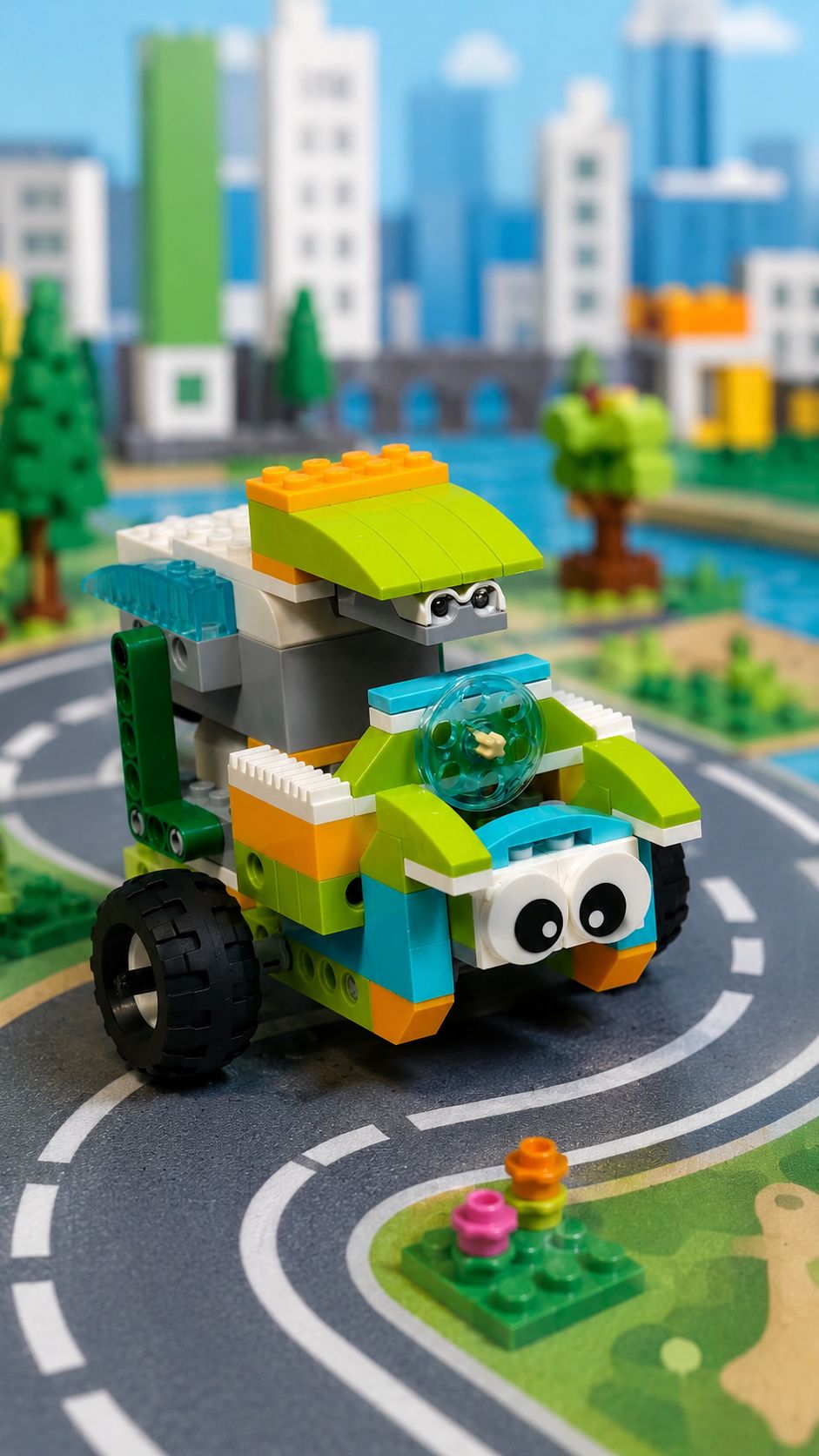 Поворачивающий робот. Проект Wedo 2.0