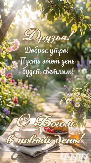 Друзья! Доброе утро! Пусть день будет светлым!