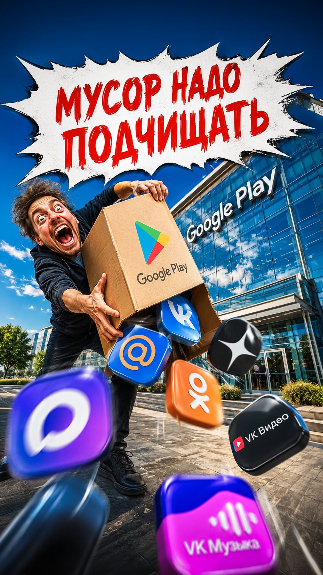 ❗️Приложения MAX и VK УДАЛЕНЫ из Google Play!