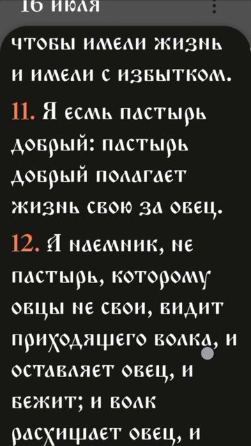 Иевангелие от Иоанна - 10:9-16