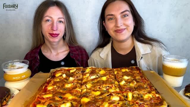 МУКБАНГ С ПОДРУГОЙ | ПИЦЦА 🍕