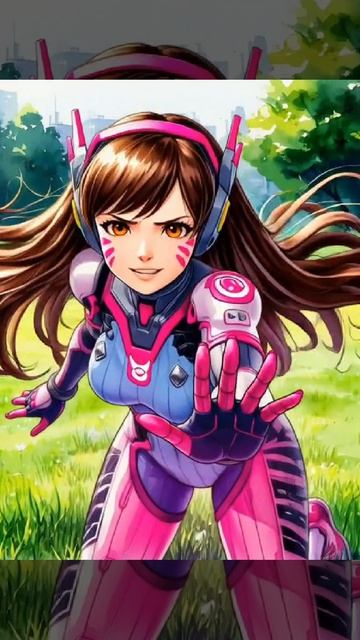 Overwatch D.va без мехи