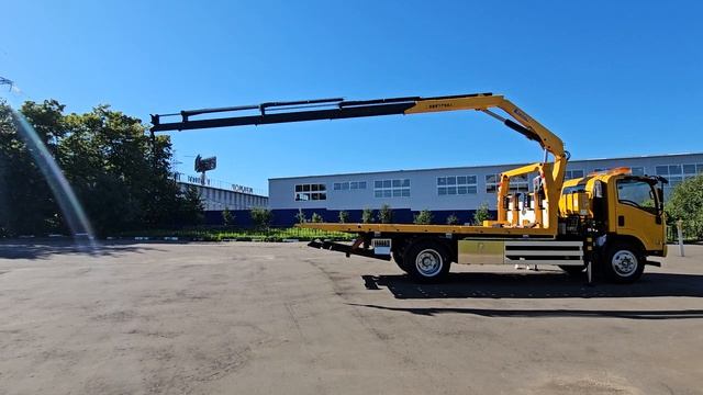 ИСУЗУ ISUZU эвакуатор КМУ4тонн гидравлический складной работа крана 2026-07-17 16-52-21