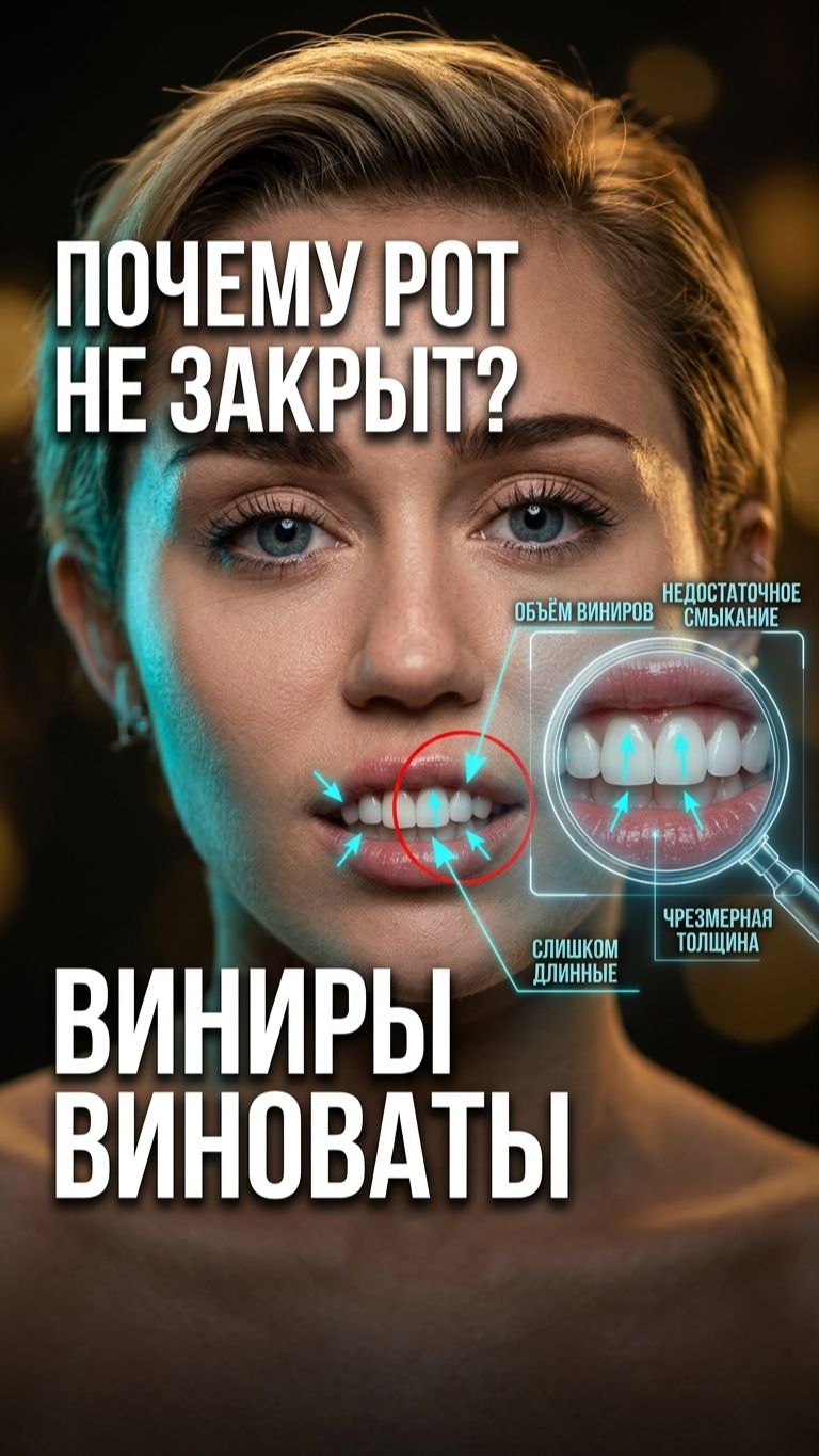 Губная некомпетенция Майли Сайрус: почему рот не закрывается после виниров? Разбор ошибки