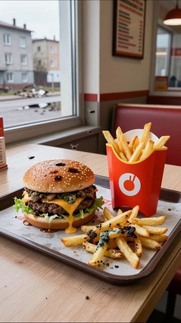 Зашёл перекусить, а вышел из чата... 🍔🤢 #вкусноиточка #импортозамещение #отврат