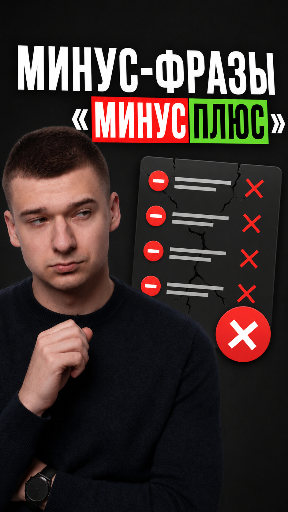 В минус-фразах «минус плюс» - человек учился в 2018-2019